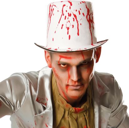 verkoop - attributen - Halloween - Buishoed met bloedspatten